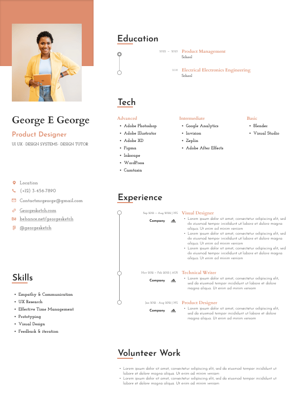 Modèle de CV - Créatif