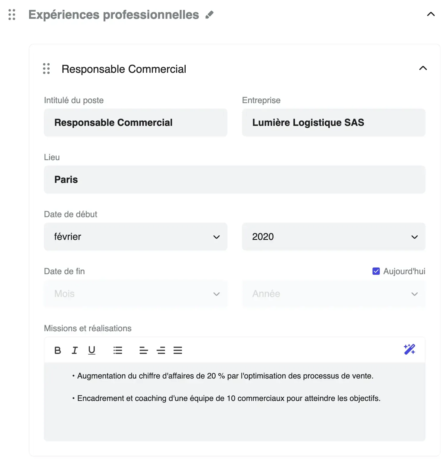 Create a job-worthy resume quickly and easily.