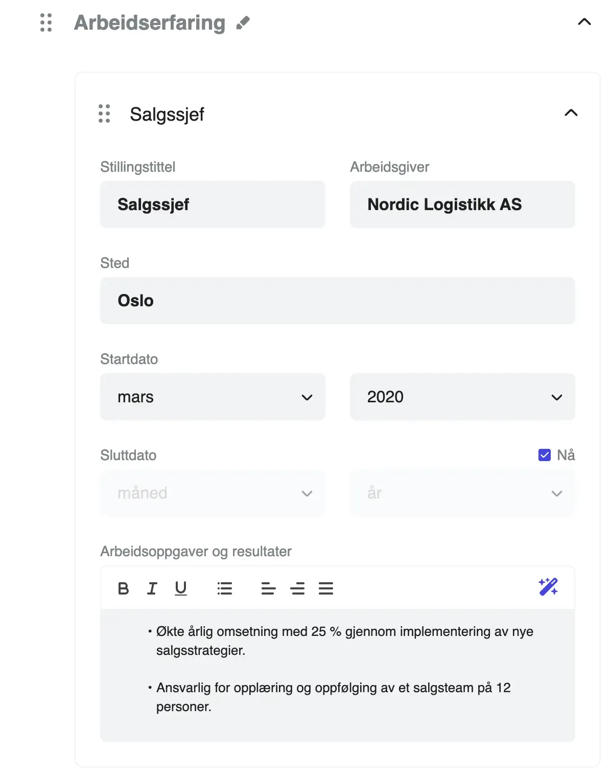 Create a job-worthy resume quickly and easily.