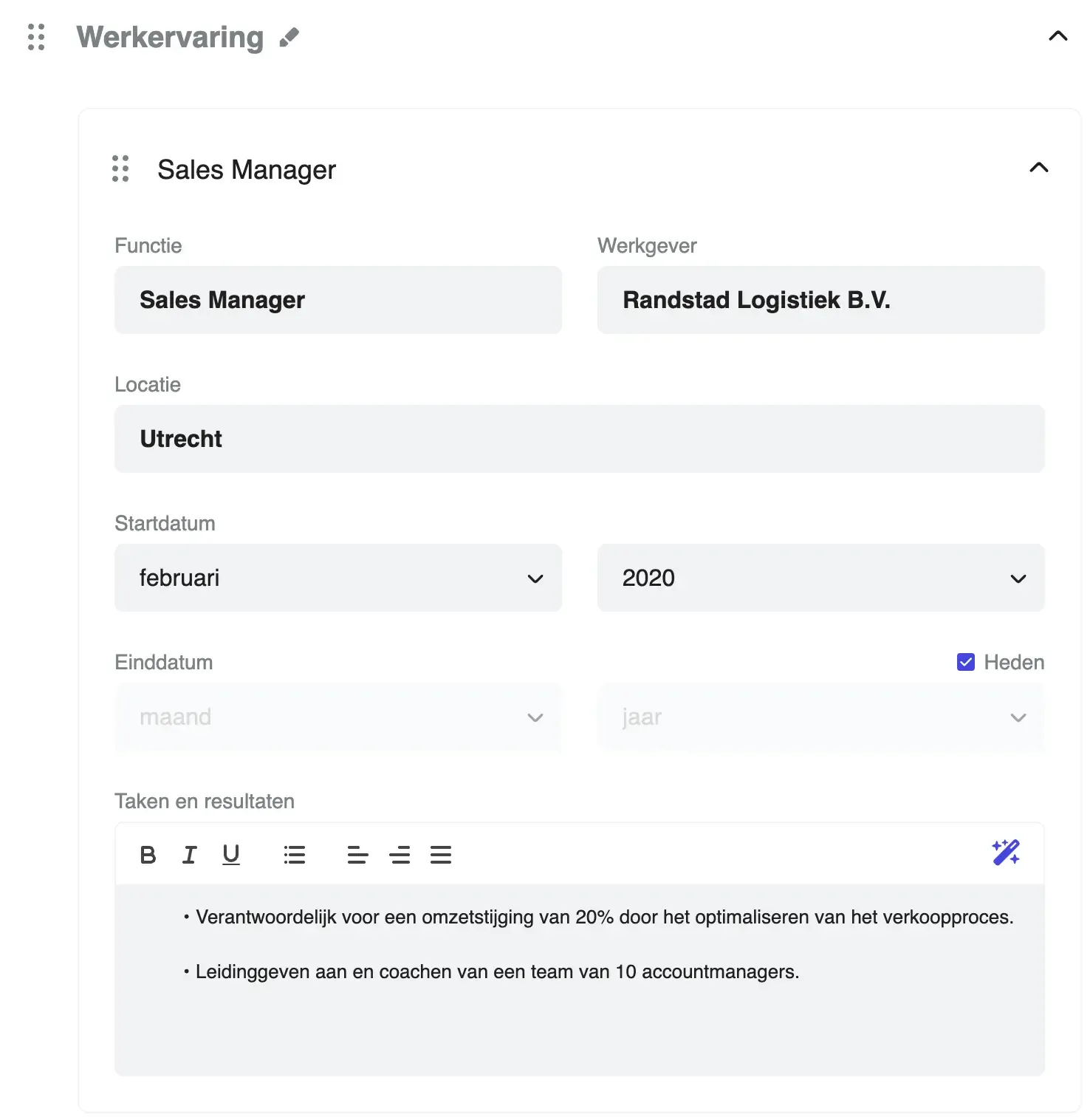 Create a job-worthy resume quickly and easily.