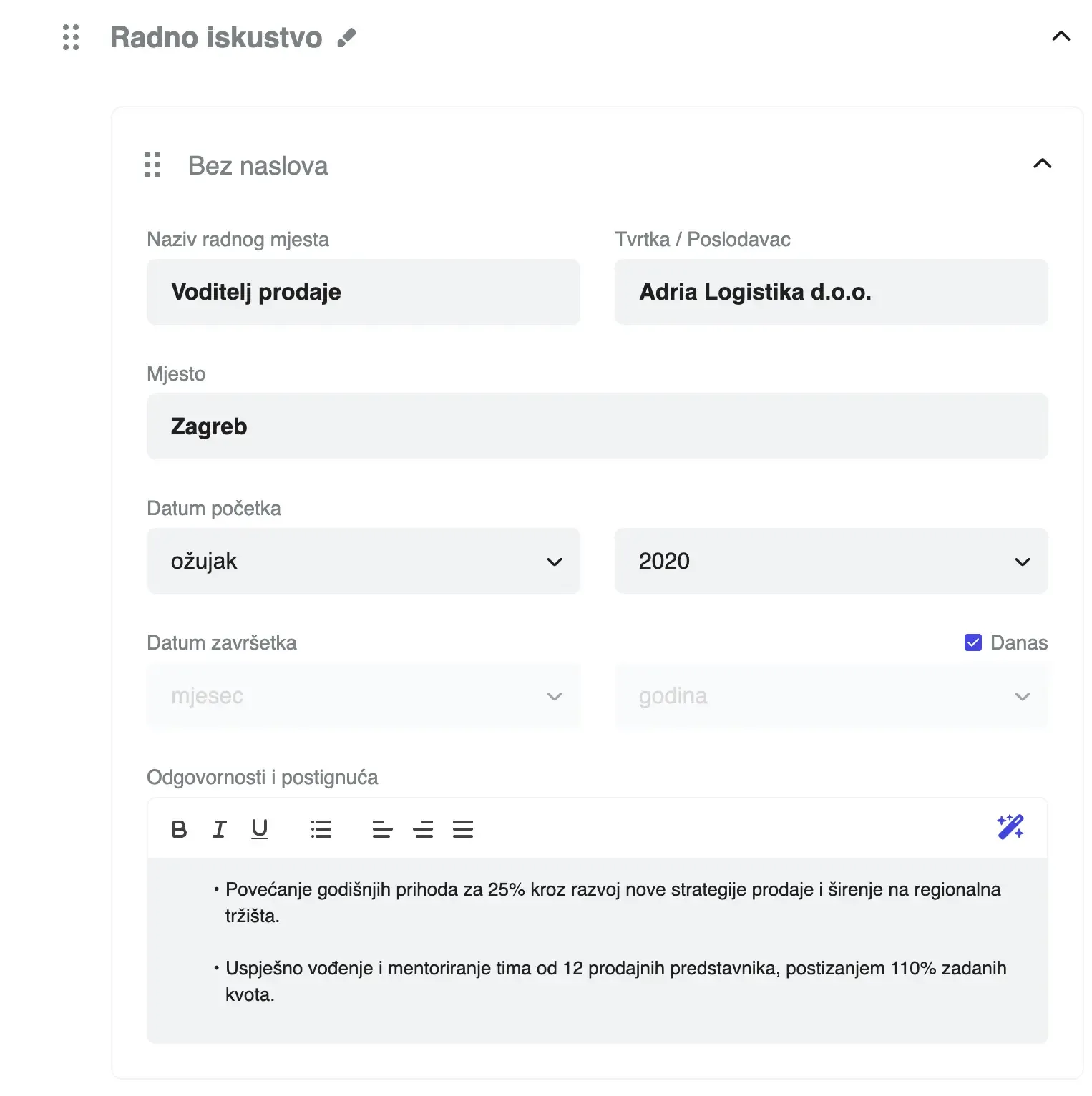 Create a job-worthy resume quickly and easily.
