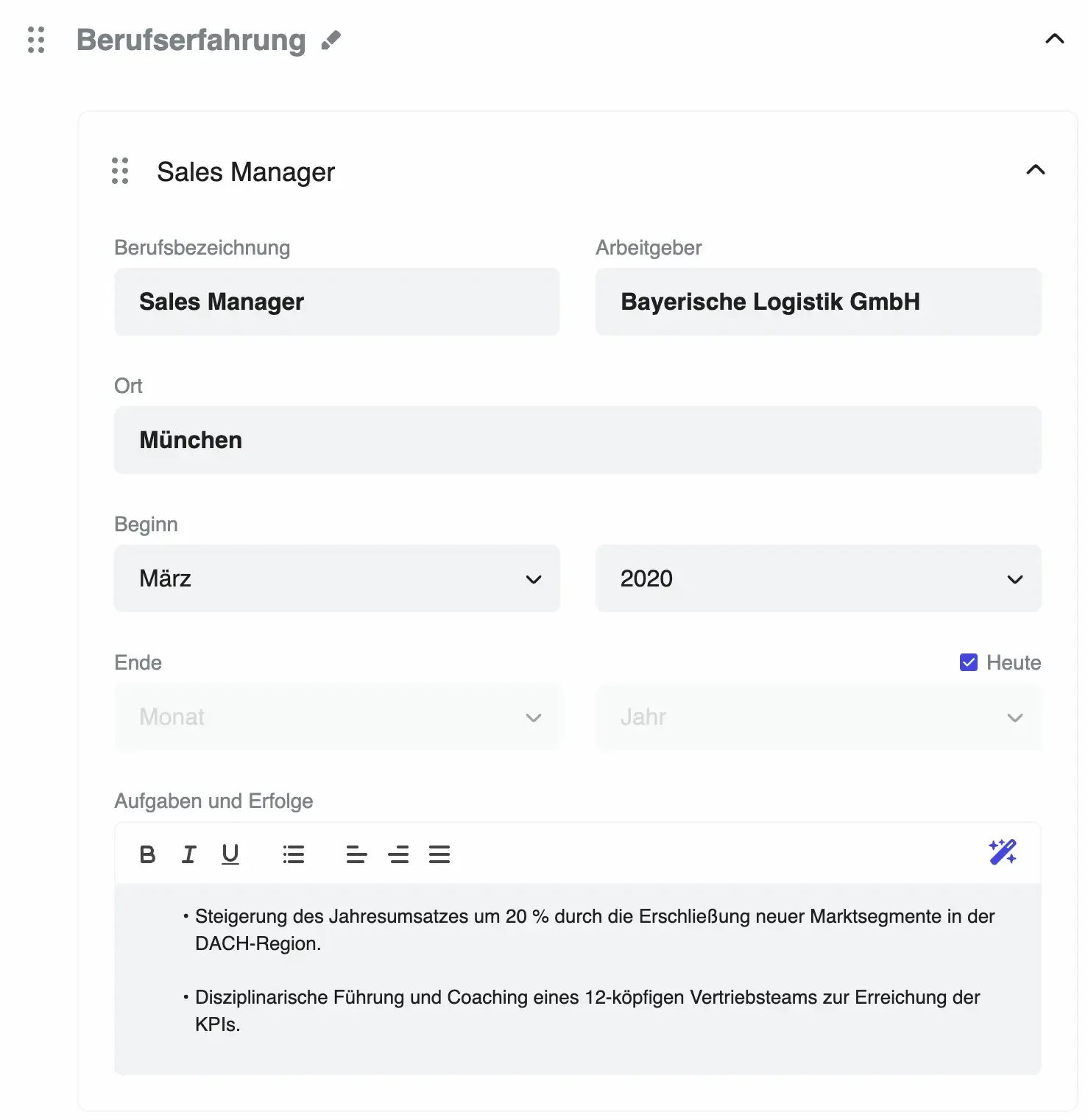 Create a job-worthy resume quickly and easily.