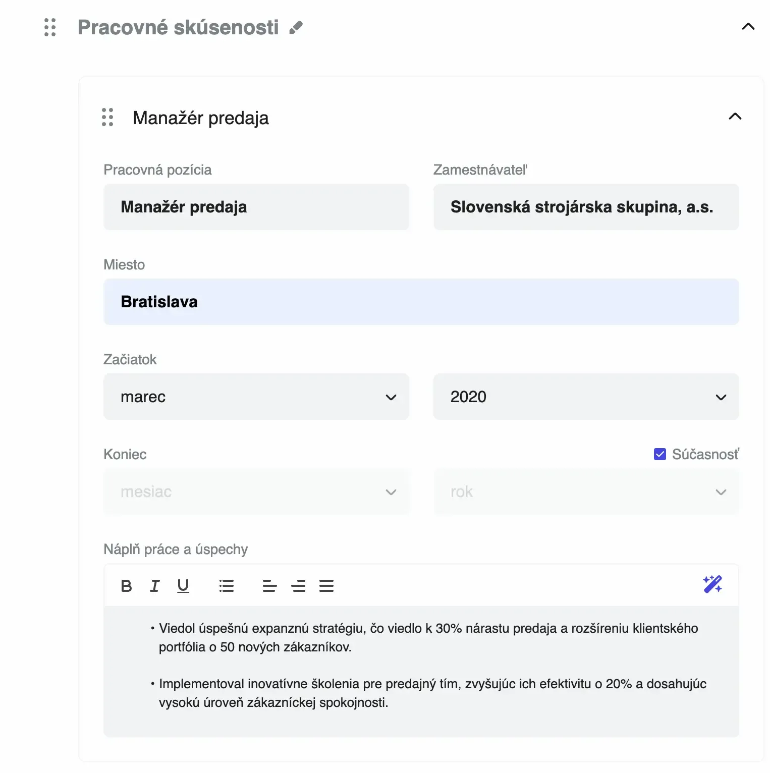 Create a job-worthy resume quickly and easily.