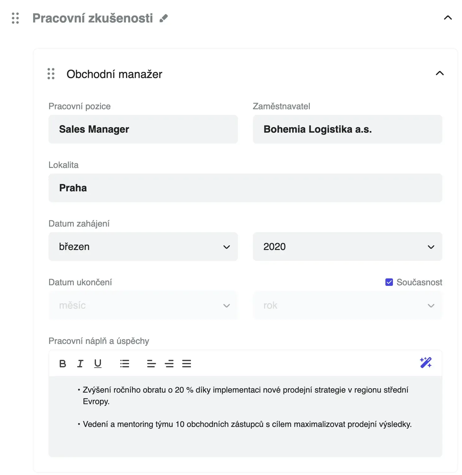 Create a job-worthy resume quickly and easily.
