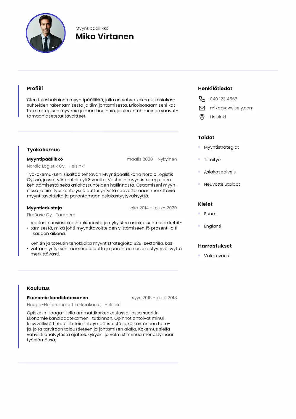 Luo CV Teko lyll Ammattimainen CV pohja Ja Malli CVwisely Luo CV Teko lyll Ammattimainen CV pohja Ja Malli CVwisely